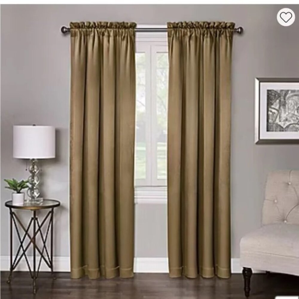 Chris Madden JCP Home Gold Rod Pocket Panels